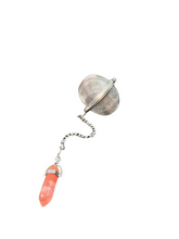 Load image into Gallery viewer, Loose Leaf Tea Mesh strainer with Hexagonal pendant